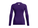 Under Armour Womens ColdGear Authentics Crew Baselayer - Dual-Layer Fabric
