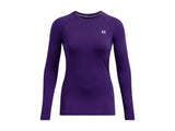 Under Armour Womens ColdGear Authentics Crew Baselayer - Dual-Layer Fabric