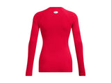 Under Armour Womens ColdGear Authentics Crew Baselayer - Dual-Layer Fabric
