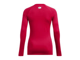 Under Armour Womens ColdGear Authentics Crew Baselayer - Dual-Layer Fabric