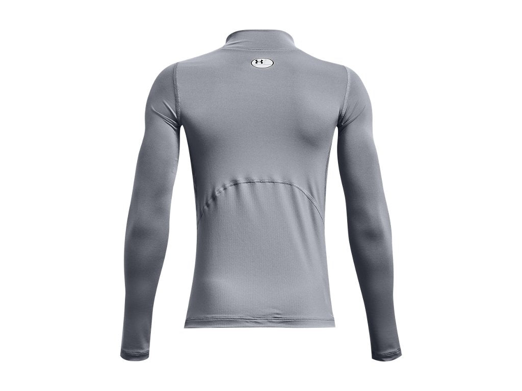 Under Armour Boys HeatGear Mock Long Sleeve Shirt - Sweat Wicking and 4-Way Stretch