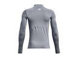 Under Armour Boys HeatGear Mock Long Sleeve Shirt - Sweat Wicking and 4-Way Stretch