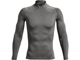 Under Armour Mens HeatGear Mock Long Sleeve Baselayer - Sweat Wicking