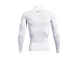Under Armour Mens HeatGear Mock Long Sleeve Baselayer - Sweat Wicking