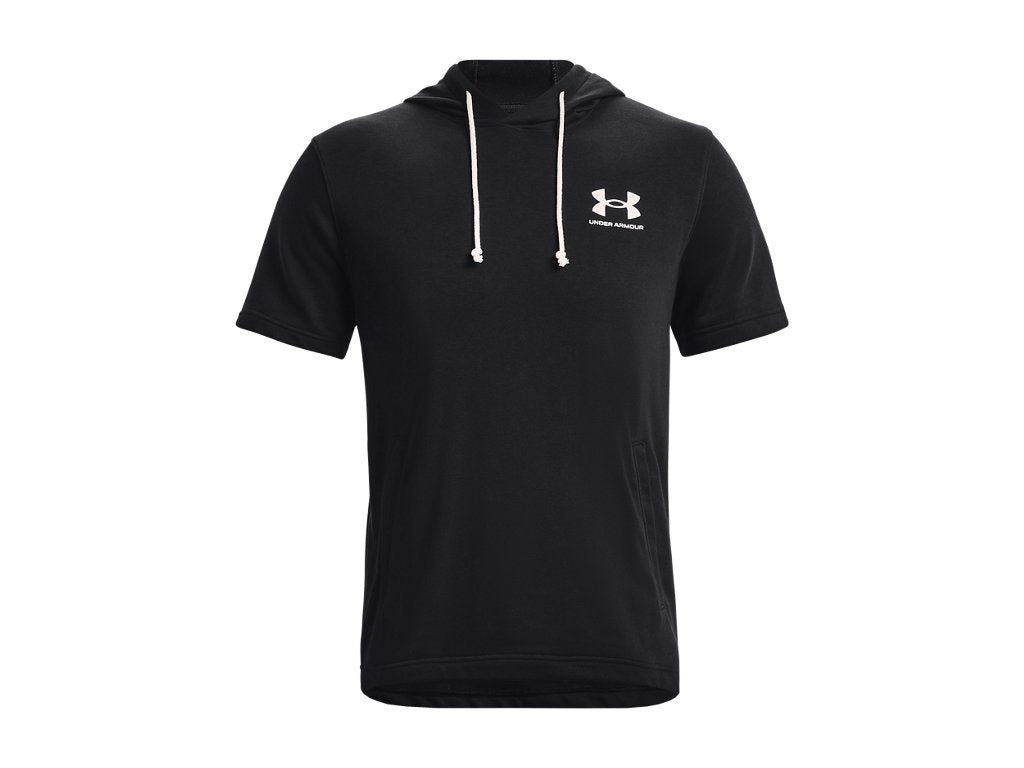 Under Armour Mens UA Rival Terry Short Sleeve Hoodie - Lightweight French Terry Material