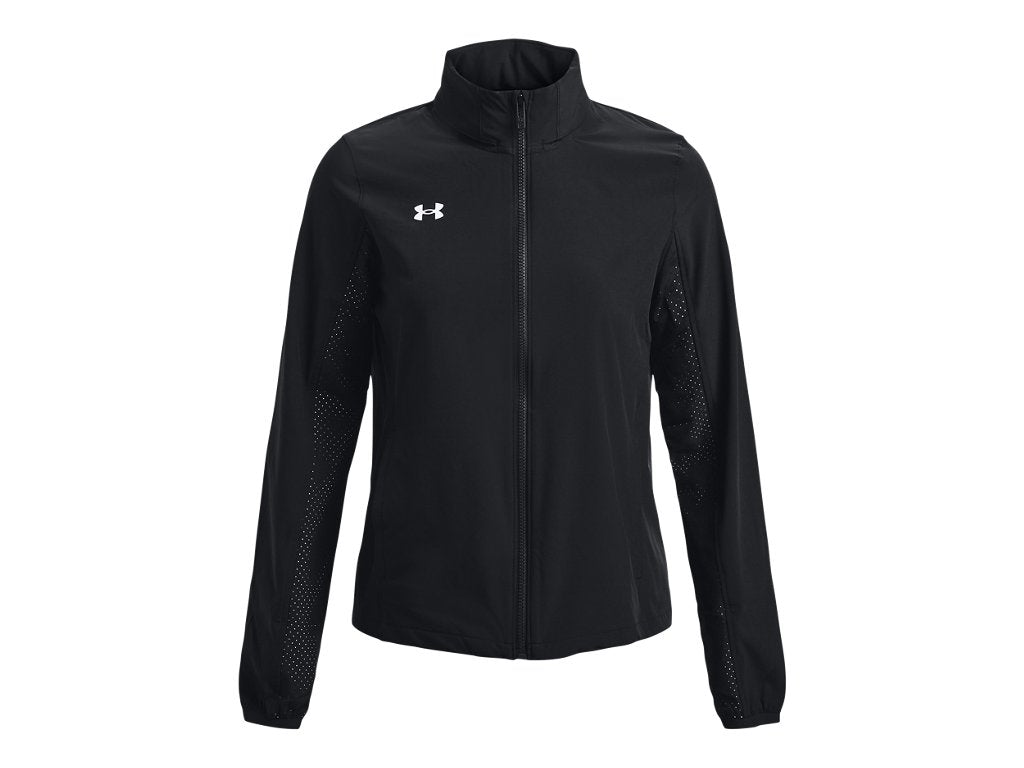 Under Armour Womens Squad 3.0 Warm-Up Full-Zip Jacket - Water Resistant