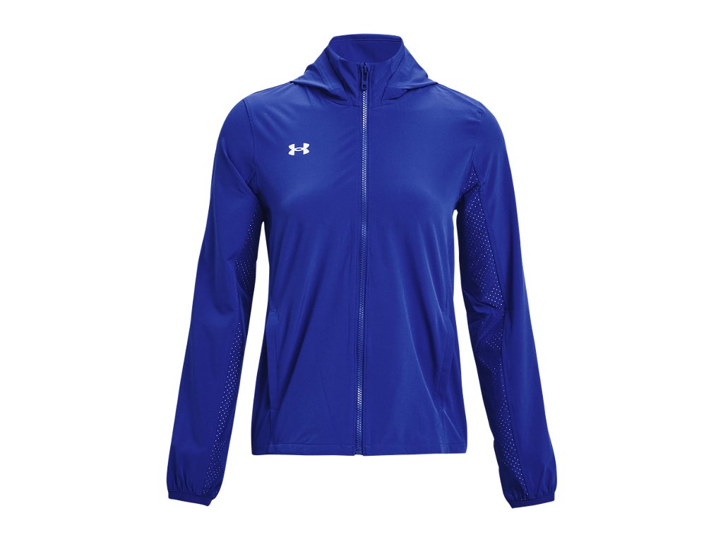 Under Armour Womens Squad 3.0 Warm-Up Full-Zip Jacket - Water Resistant