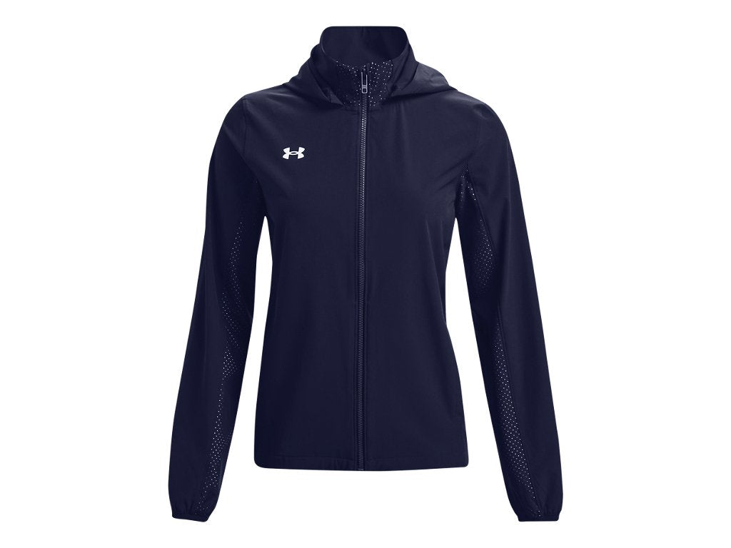 Under Armour Womens Squad 3.0 Warm-Up Full-Zip Jacket - Water Resistant
