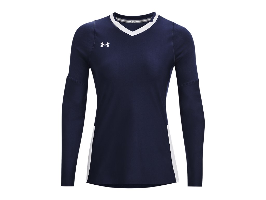 Under Armour Womens UA Volleyball Powerhouse 2.0 Long Sleeve Jersey - HeatGear Fabric with Mesh Panels