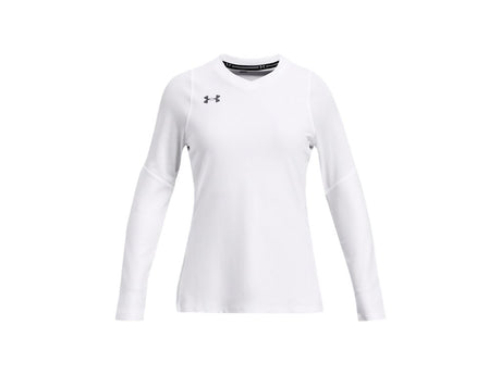 Under Armour Girls Volleyball Powerhouse Long Sleeve Jersey - HeatGear Fabric with Mesh Panels