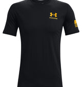 Under Armour Mens Freedom Flag T-Shirt - Quick-Drying Cotton Blend