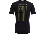Under Armour Mens Freedom Flag T-Shirt - Quick-Drying Cotton Blend