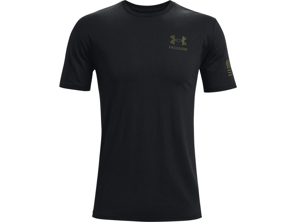 Under Armour Mens Freedom Flag T-Shirt - Quick-Drying Cotton Blend