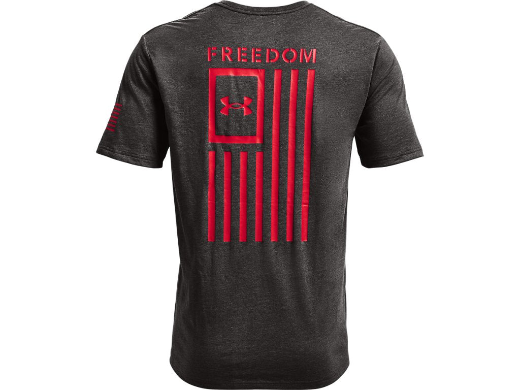 Under Armour Mens Freedom Flag T-Shirt - Quick-Drying Cotton Blend