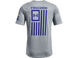 Under Armour Mens Freedom Flag T-Shirt - Quick-Drying Cotton Blend