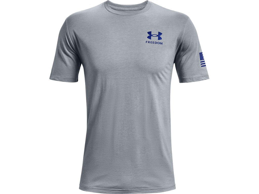 Under Armour Mens Freedom Flag T-Shirt - Quick-Drying Cotton Blend