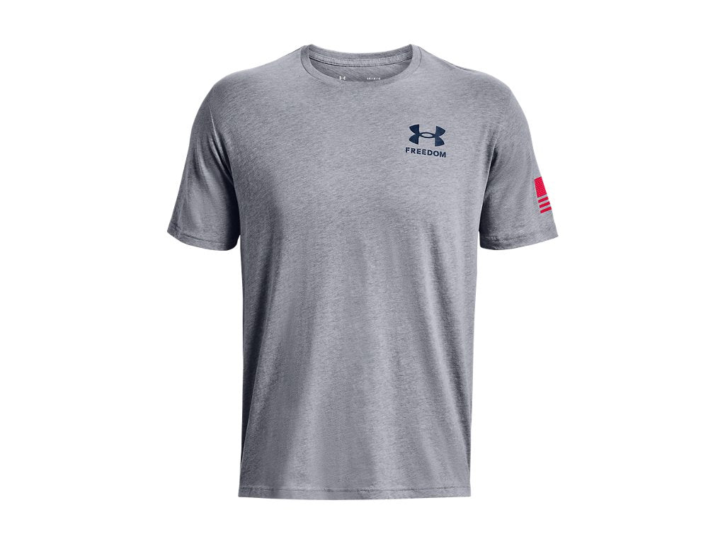 Under Armour Mens Freedom Flag T-Shirt - Quick-Drying Cotton Blend