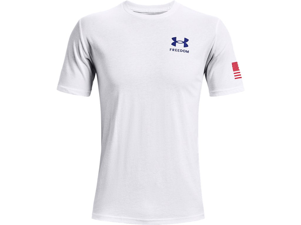 Under Armour Mens Freedom Flag T-Shirt - Quick-Drying Cotton Blend