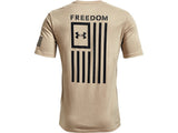 Under Armour Mens Freedom Flag T-Shirt - Quick-Drying Cotton Blend