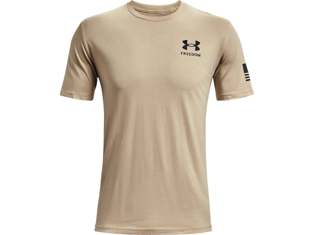 Under Armour Mens Freedom Flag T-Shirt - Quick-Drying Cotton Blend