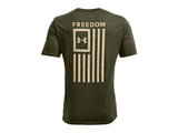 Under Armour Mens Freedom Flag T-Shirt - Quick-Drying Cotton Blend