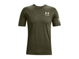 Under Armour Mens Freedom Flag T-Shirt - Quick-Drying Cotton Blend