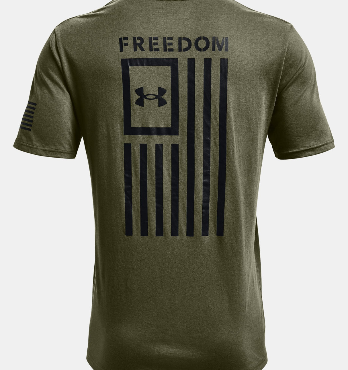 Under Armour Mens Freedom Flag T-Shirt - Quick-Drying Cotton Blend