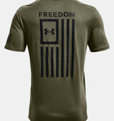 Under Armour Mens Freedom Flag T-Shirt - Quick-Drying Cotton Blend