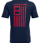 Under Armour Mens Freedom Flag T-Shirt - Quick-Drying Cotton Blend