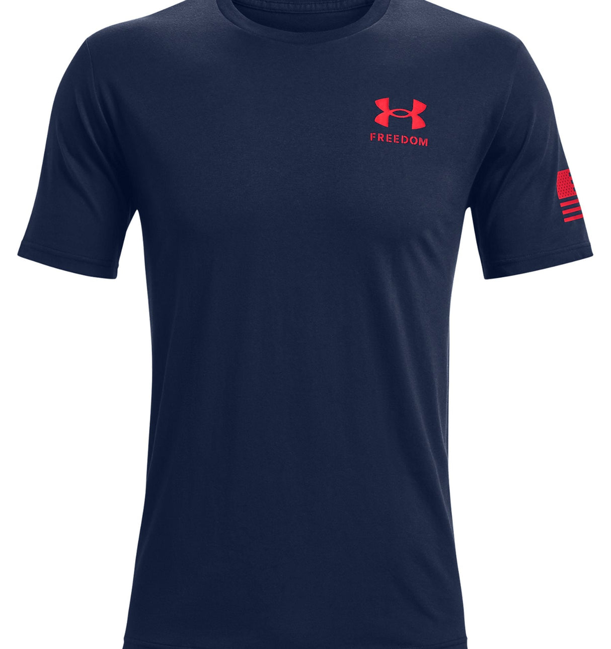Under Armour Mens Freedom Flag T-Shirt - Quick-Drying Cotton Blend
