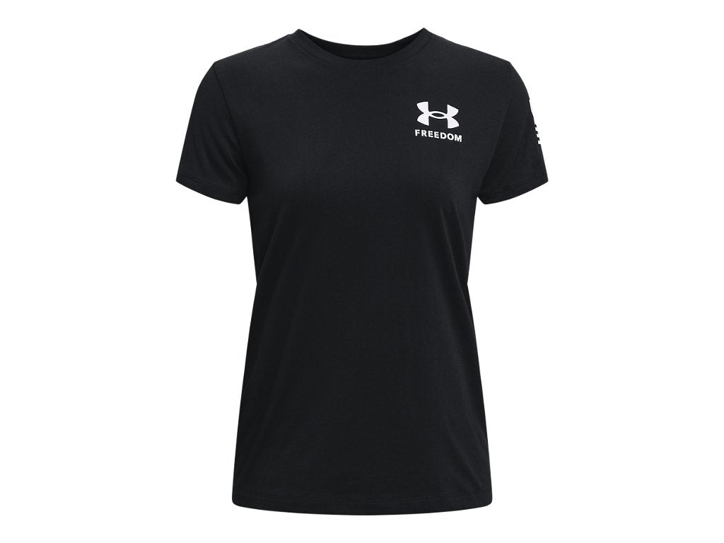 Under Armour Womens Freedom Flag Graphic T-Shirt - Quick-Drying Cotton Blend