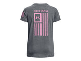 Under Armour Womens Freedom Flag Graphic T-Shirt - Quick-Drying Cotton Blend