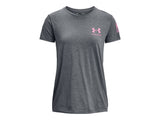Under Armour Womens Freedom Flag Graphic T-Shirt - Quick-Drying Cotton Blend