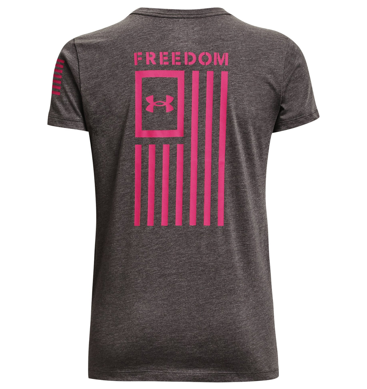 Under Armour Womens Freedom Flag Graphic T-Shirt - Quick-Drying Cotton Blend
