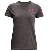Under Armour Womens Freedom Flag Graphic T-Shirt - Quick-Drying Cotton Blend