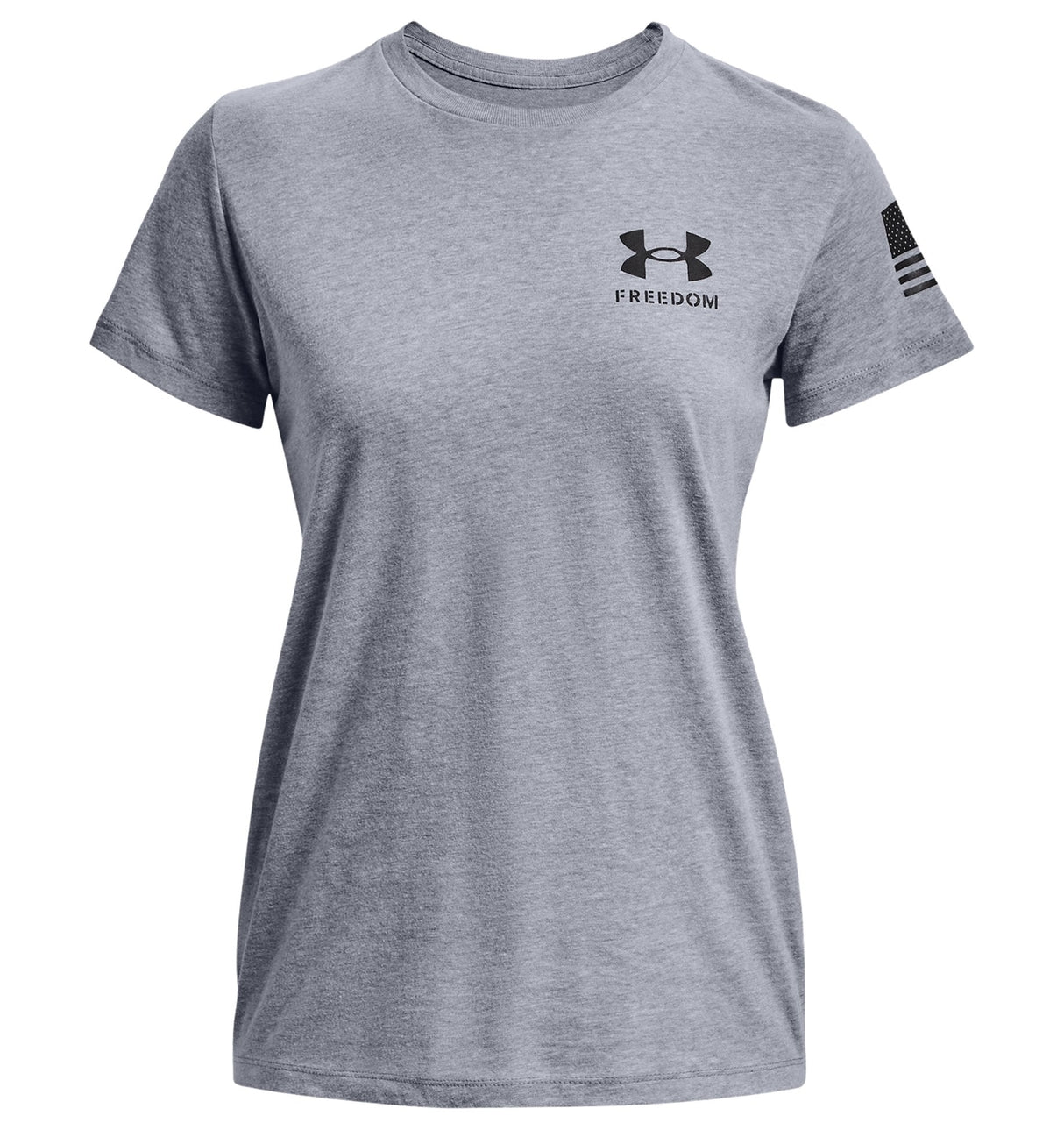 Under Armour Womens Freedom Flag Graphic T-Shirt - Quick-Drying Cotton Blend