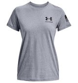 Under Armour Womens Freedom Flag Graphic T-Shirt - Quick-Drying Cotton Blend