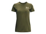 Under Armour Womens Freedom Flag Graphic T-Shirt - Quick-Drying Cotton Blend