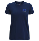 Under Armour Womens Freedom Flag Graphic T-Shirt - Quick-Drying Cotton Blend