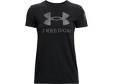 Under Armour Womens UA Freedom Logo T-Shirt - Quick-Drying Cotton Blend
