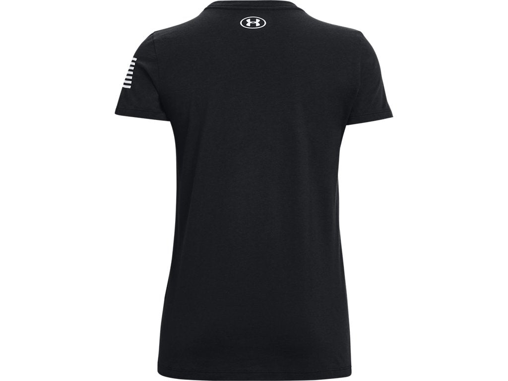 Under Armour Womens UA Freedom Logo T-Shirt - Quick-Drying Cotton Blend