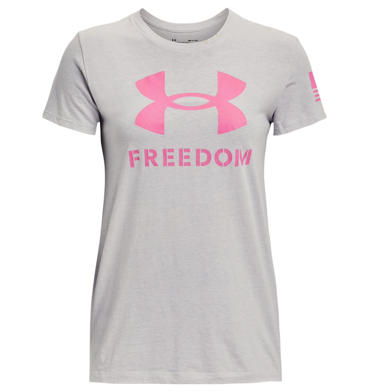 Under Armour Womens UA Freedom Logo T-Shirt - Quick-Drying Cotton Blend