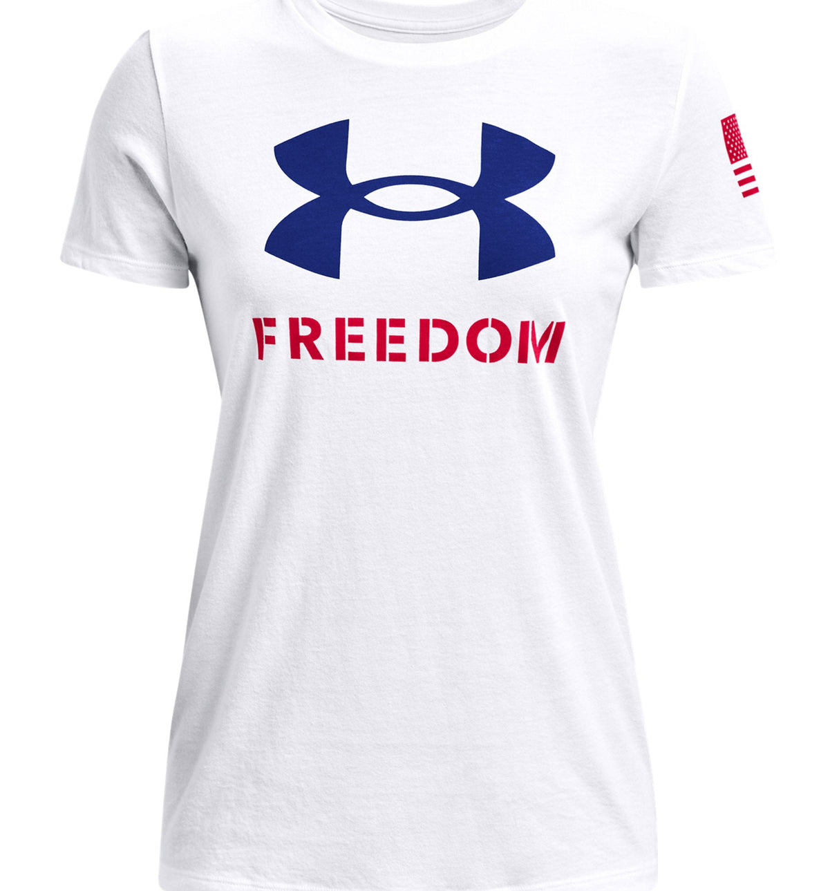Under Armour Womens UA Freedom Logo T-Shirt - Quick-Drying Cotton Blend