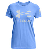 Under Armour Womens UA Freedom Logo T-Shirt - Quick-Drying Cotton Blend