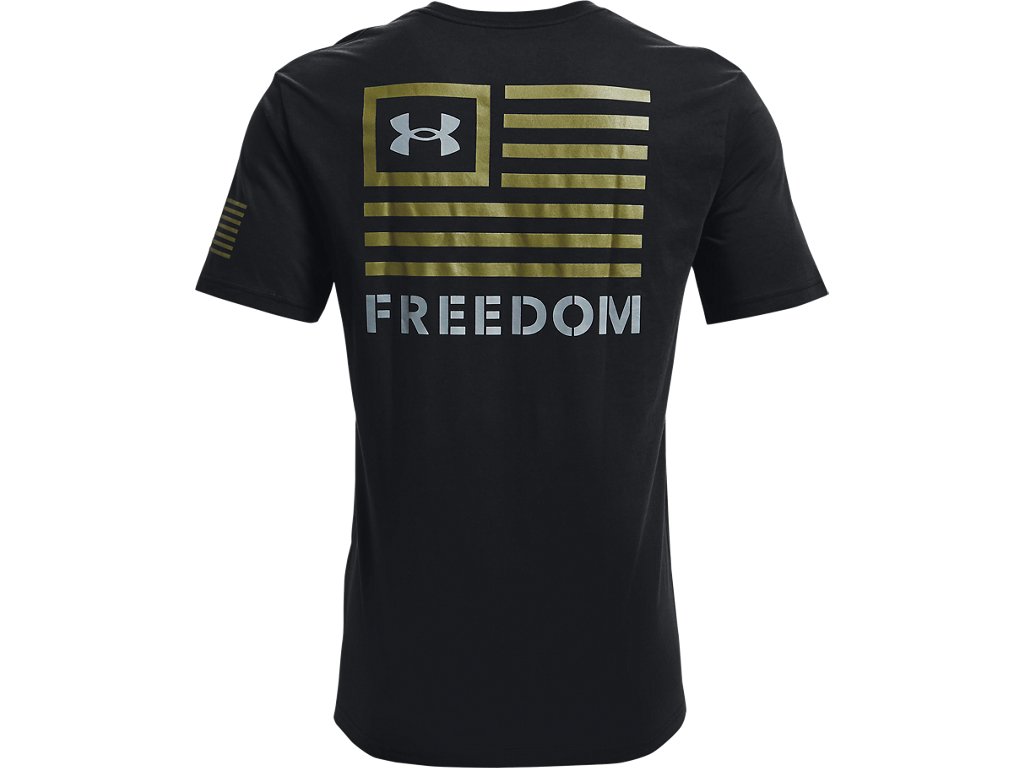 Under Armour Mens UA Freedom Banner T-Shirt - Quick-Drying Cotton Blend