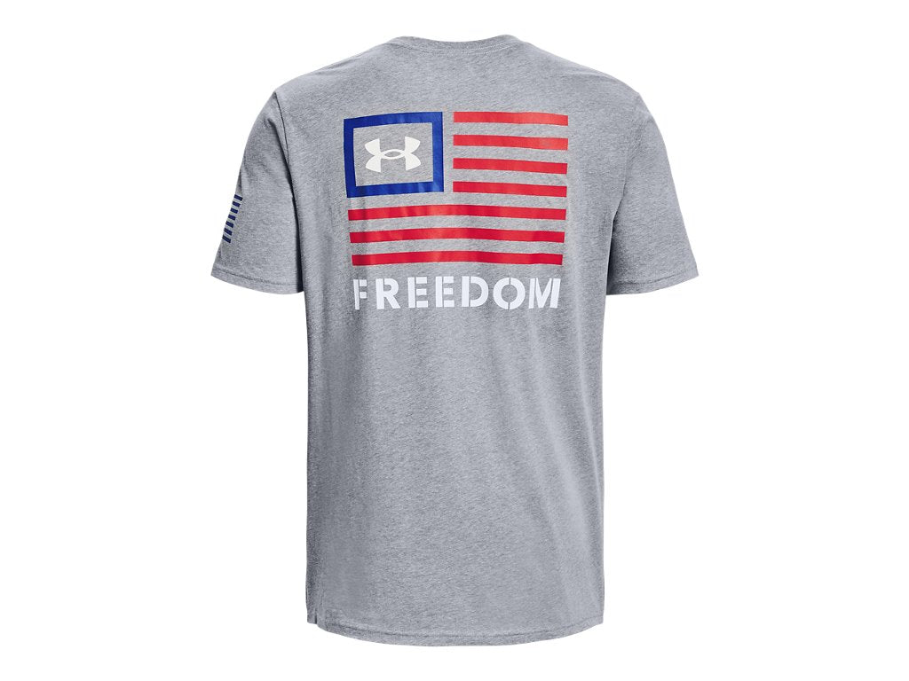 Under Armour Mens UA Freedom Banner T-Shirt - Quick-Drying Cotton Blend