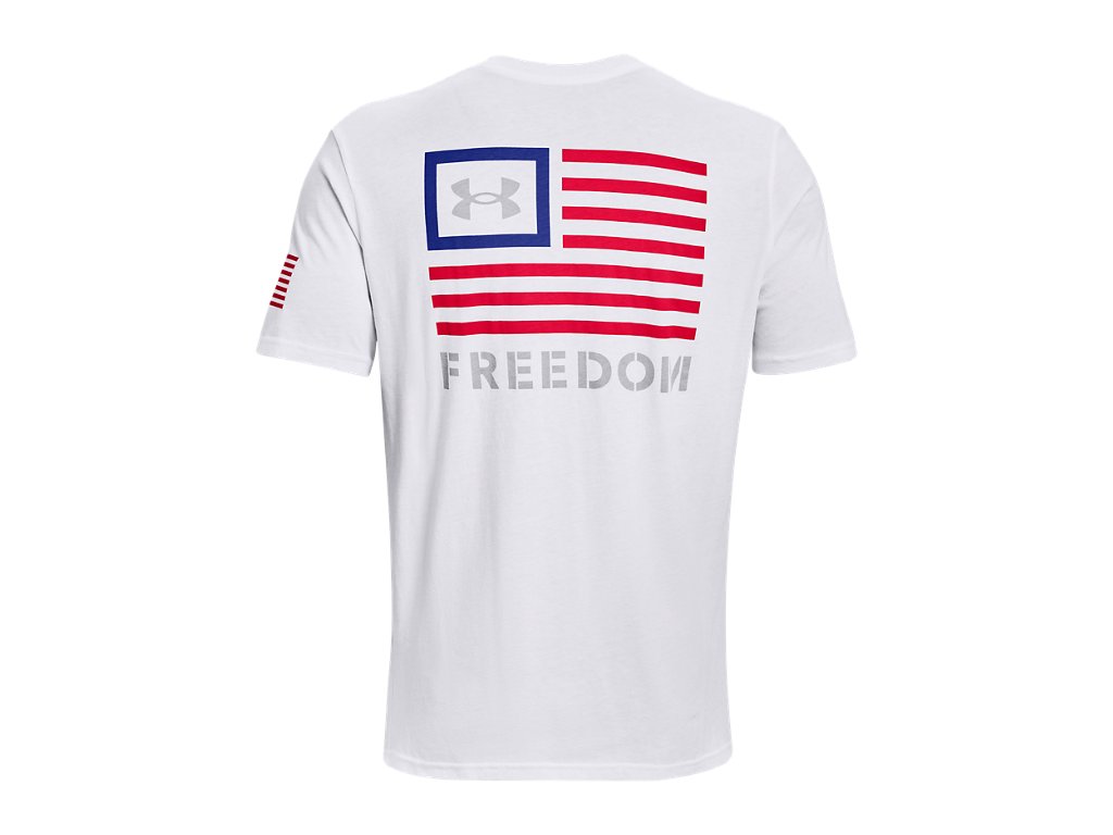 Under Armour Mens UA Freedom Banner T-Shirt - Quick-Drying Cotton Blend