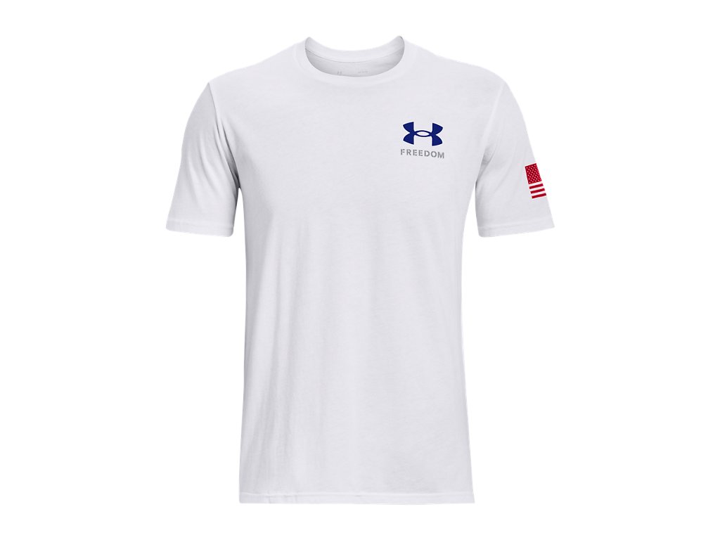 Under Armour Mens UA Freedom Banner T-Shirt - Quick-Drying Cotton Blend