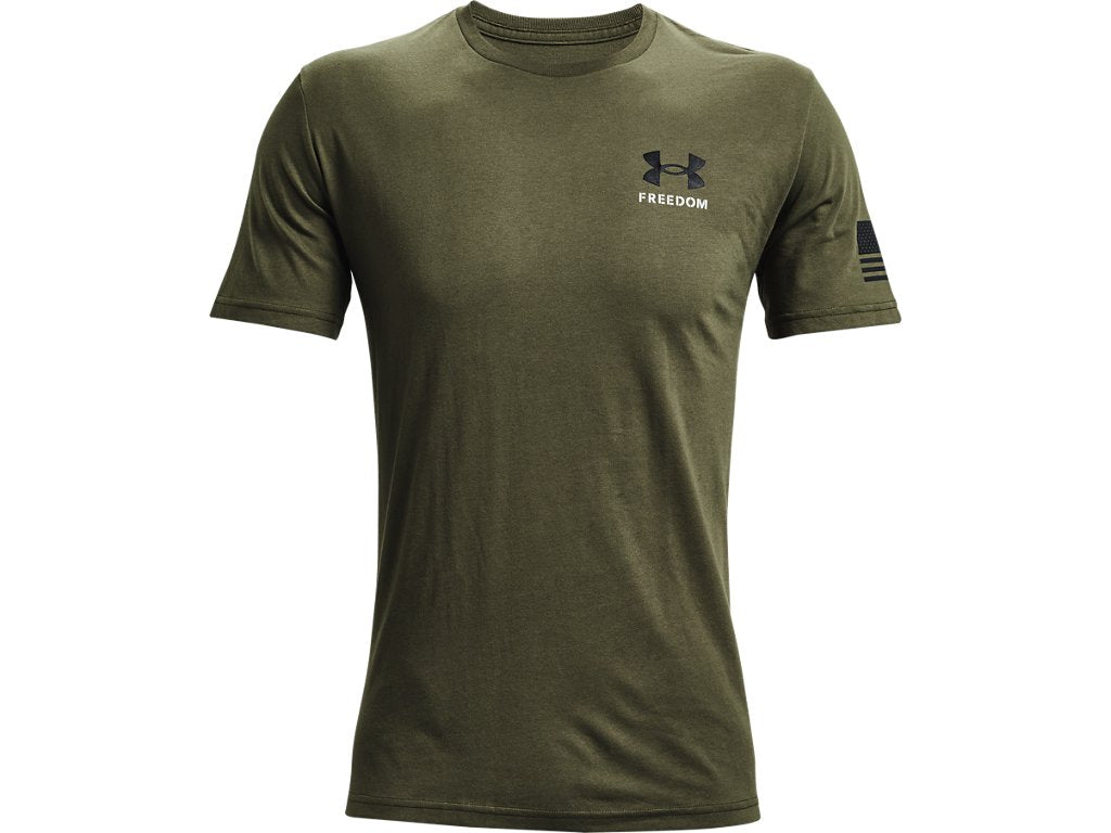 Under Armour Mens UA Freedom Banner T-Shirt - Quick-Drying Cotton Blend