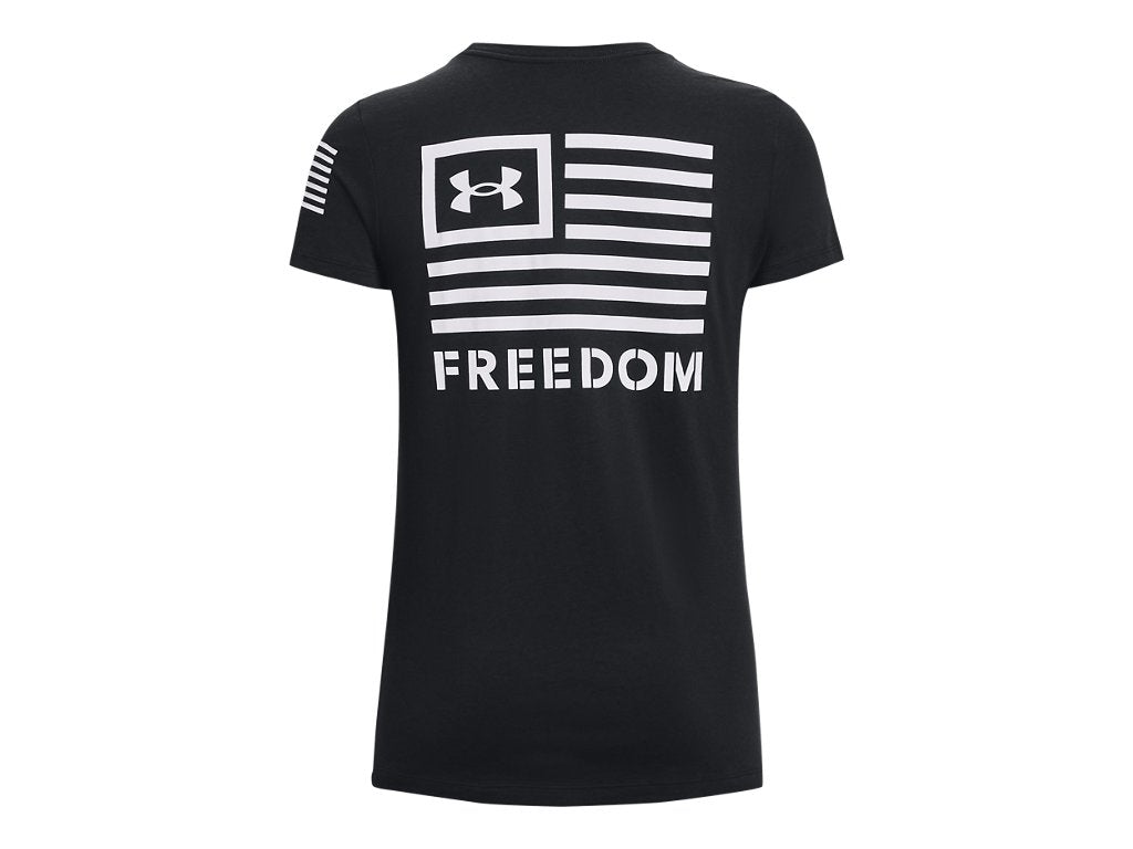 Under Armour Womens Freedom Banner T-Shirt - Quick-Drying Cotton Blend